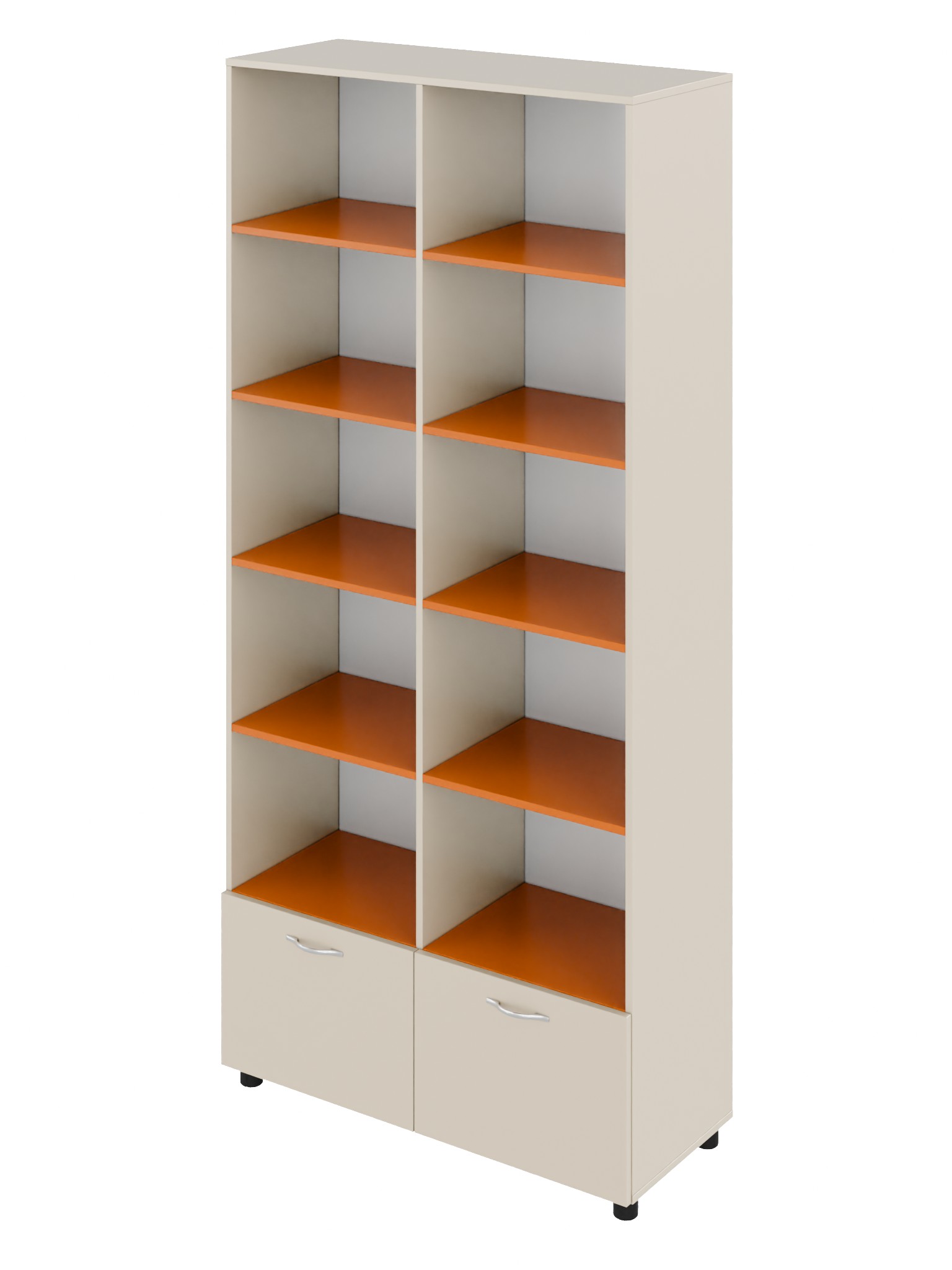 Шафа з відкритими полицями та двома шухлядами Standard (7889) 1000х416х2224 мм МЕБЛІ ТЕХНОСТИЛЬ